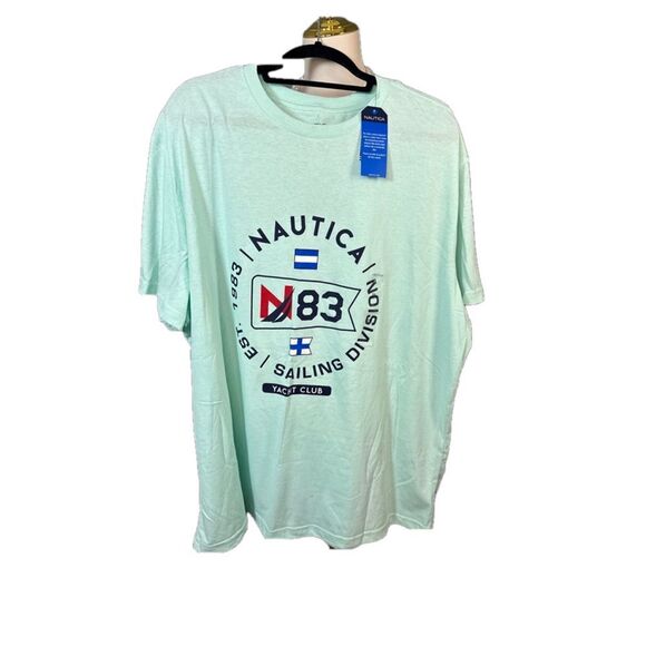 Men's Nautica T-Shirt, 2XL, Mint Green‎ - Picture 1 of 9
